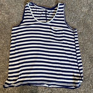 Navy striped tank